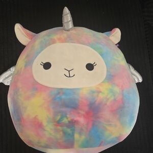 Squishmallows Lucy-May Easter Egg Multicolor Unicorn Stuffed Animal 18"